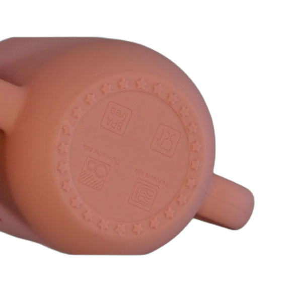 Minito Kitten Face BPA Free Kids Sippy Cups 4x3 Set of 2 Straws Lids - Picture 4 of 5